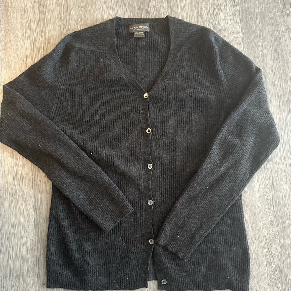 Black Button-Up Cardigan